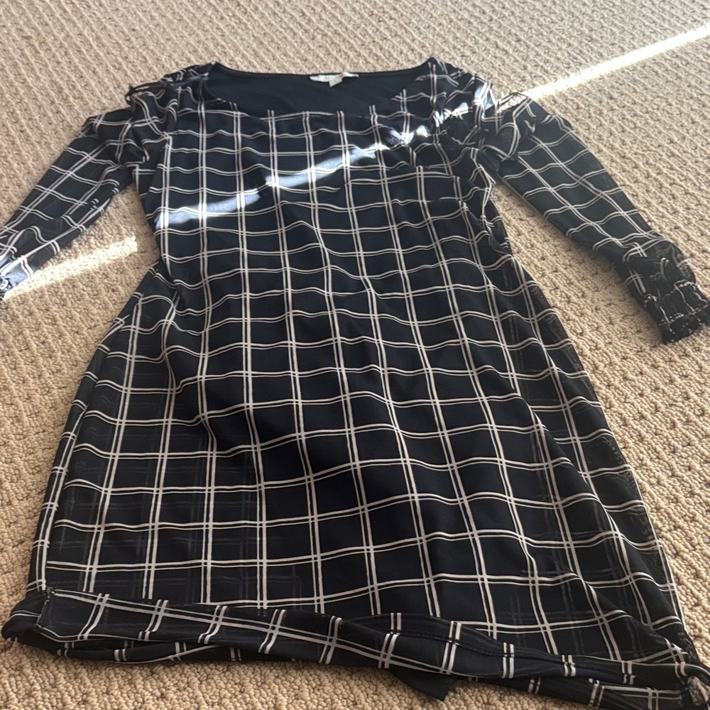 Black and White Checkered Dress
